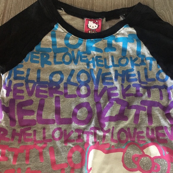 Girls Hello Kitty Casual Top Size M - Picture 3 of 6